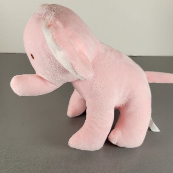 Petite L'amour Pink Elephant Plush 8" Baby Toy Soft Stuffed Animal 2020 Plushy - Picture 6 of 12